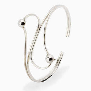 925 Sterling Silver Baby Curve & Ball Bracelet Bangle by Krysaliis
 Gift Boxed